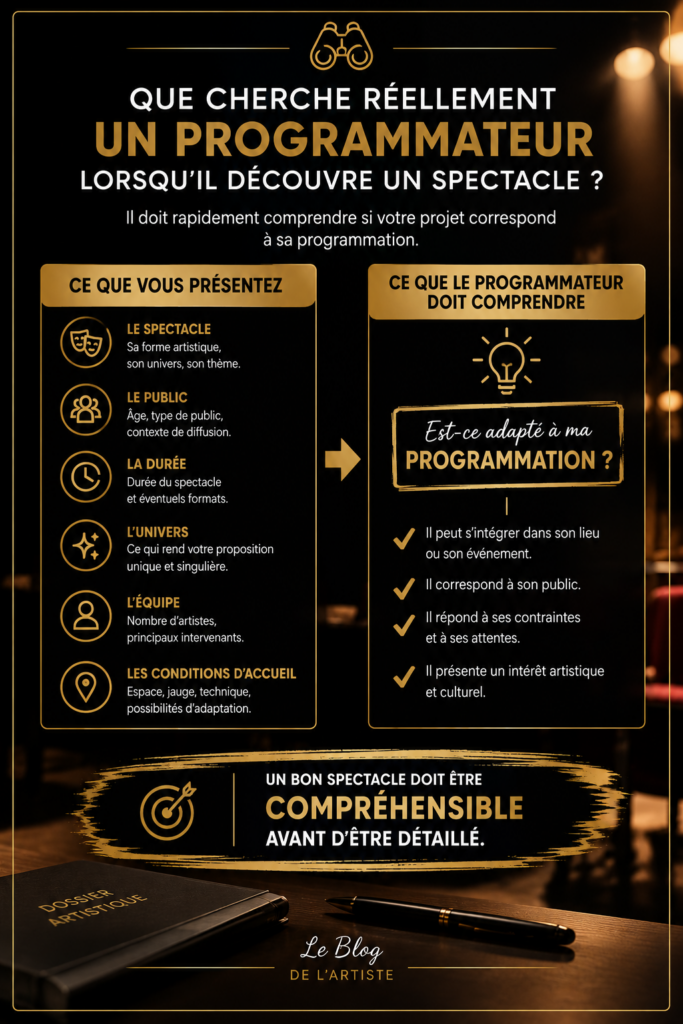 Ce que le programmateur doit comprendre lorsqu'il découvre un spectacle