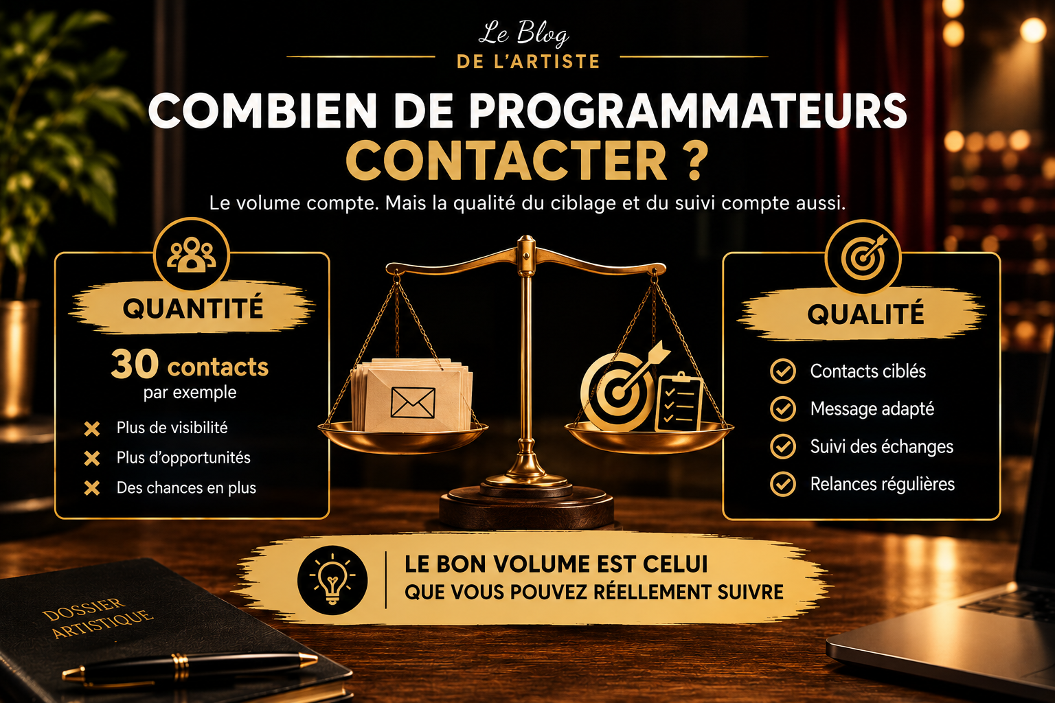 Combien de programmateurs contacter pour sa prospection artistique